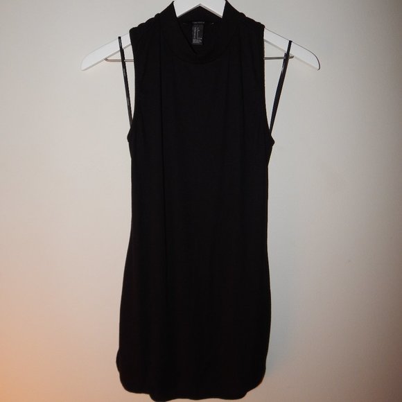 Black Mock Neck Top - Picture 1 of 3